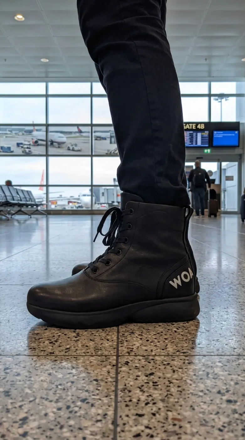 Close-up of comfortable Walking On Air footwear