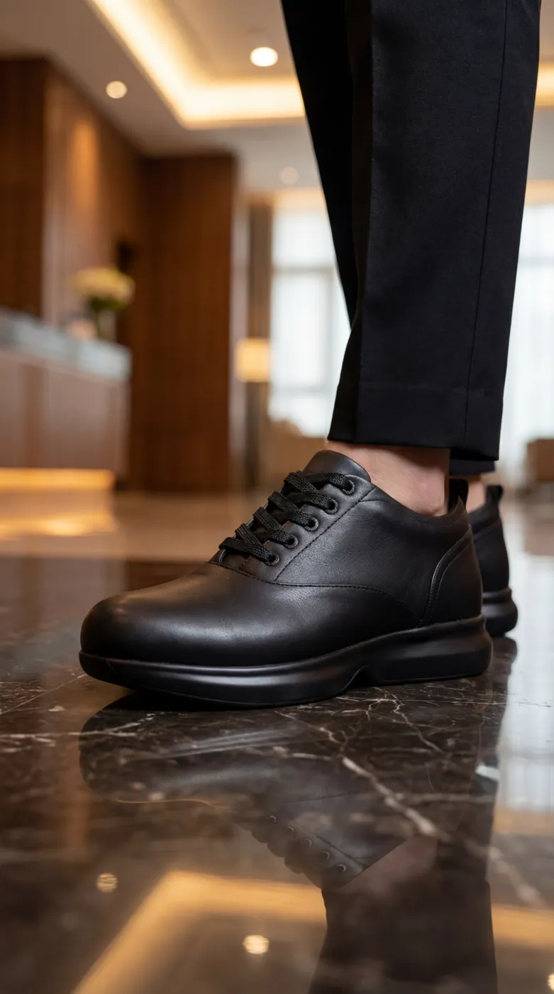 All black Walking On Air sneaker