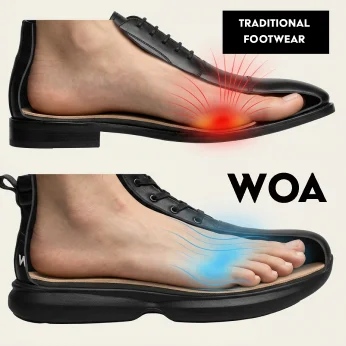 Foot pressure comparison: traditional footwear versus Walking On Air