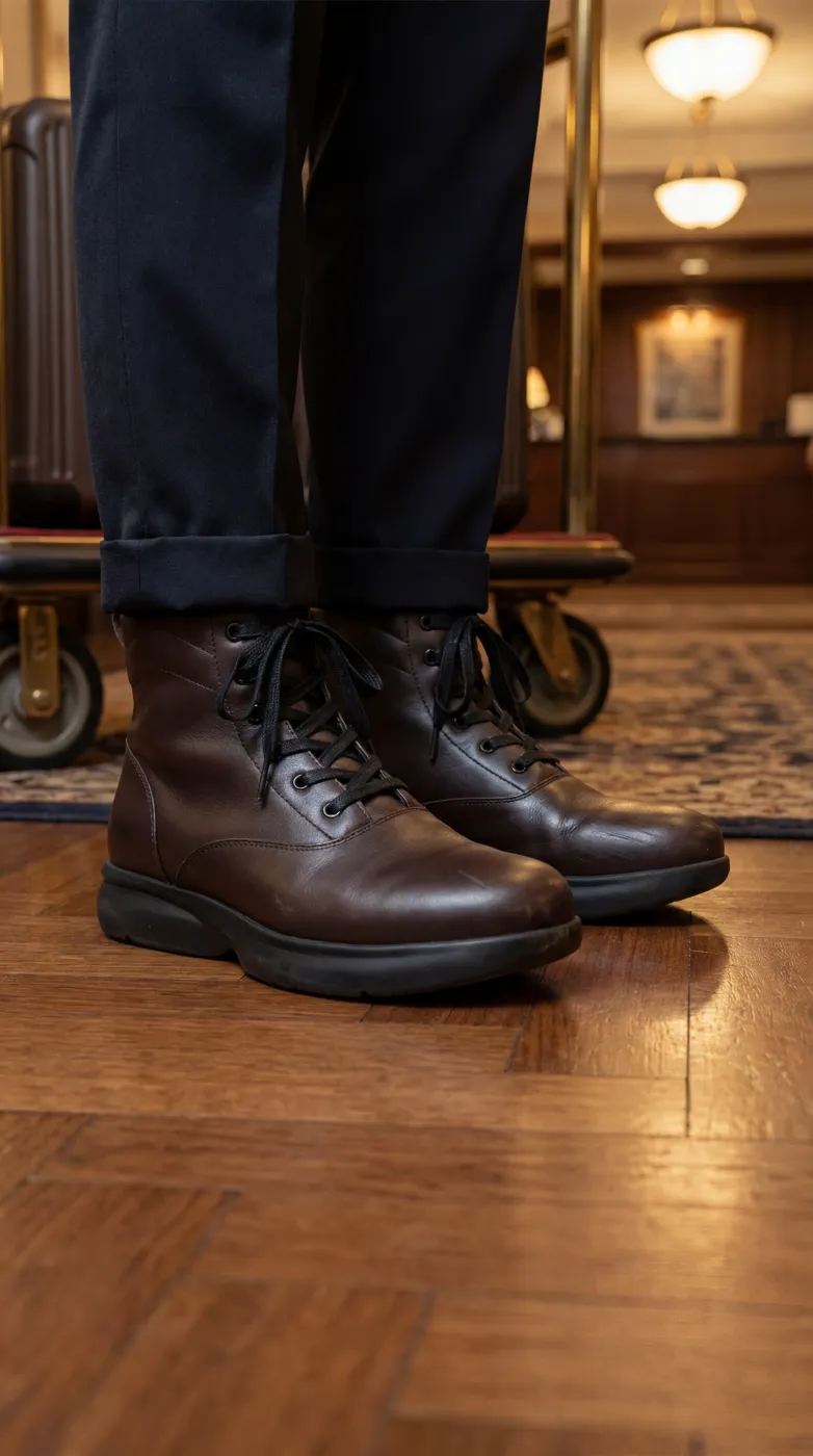 Walking On Air shoes on a hospitality shift